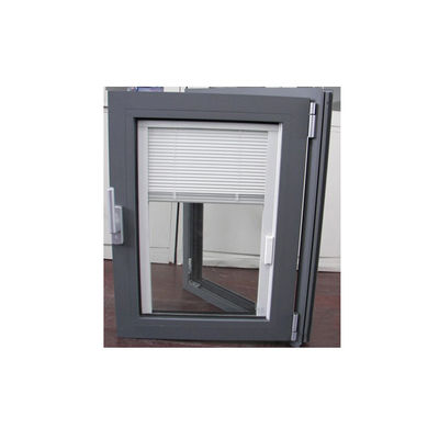 Réglage du champ visuel fenêtre en aluminium avec volet intérieur et double verre