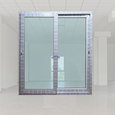 Porte coulissante vitrée UPVC imperméable à l'eau et au vent pour le style de design du sud-ouest