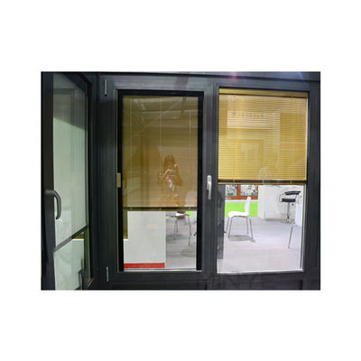 Réglage du champ visuel fenêtre en aluminium avec volet intérieur et double verre
