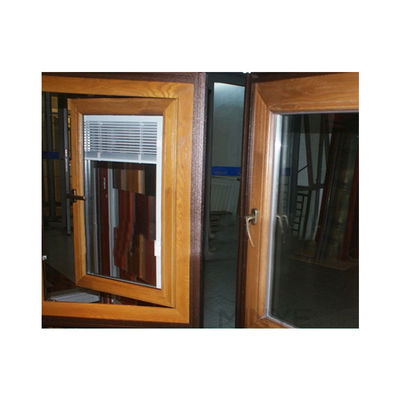 Réglage du champ visuel fenêtre en aluminium avec volet intérieur et double verre