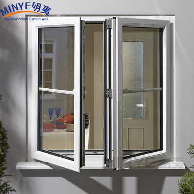 Portes de fenêtres de gril en fer pour fenêtres en verre moderne