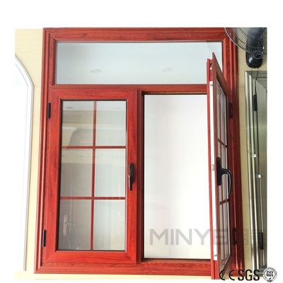 Portes de fenêtres de gril en fer pour fenêtres en verre moderne