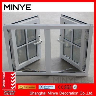 Portes de fenêtres de gril en fer pour fenêtres en verre moderne