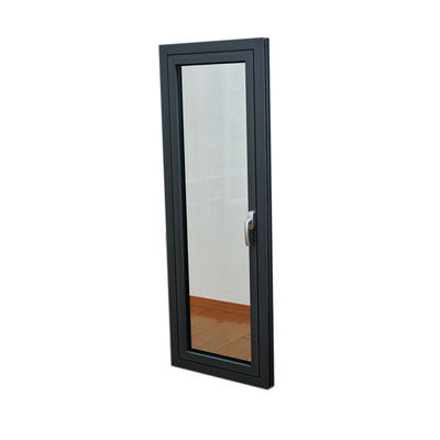 Porte à charnière en verre à l'entrée avant avec matériel chinois et alliage d'aluminium