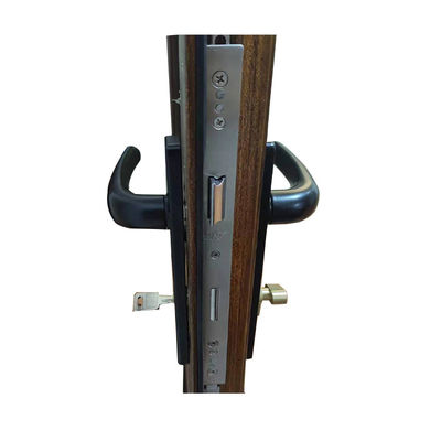 Porte de volet en verre en aluminium à grain de bois pour intérieur et certification CE ISO9001