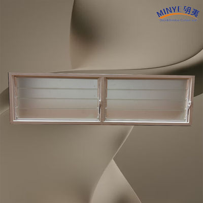 Ventilateur en verre en aluminium à doubles lames, facile à manipuler