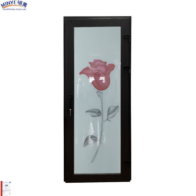 Style de conception moderne Porte à charnière verticale en UPVC pour villa en aluminium