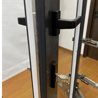 Style de conception moderne Porte à charnière verticale en UPVC pour villa en aluminium
