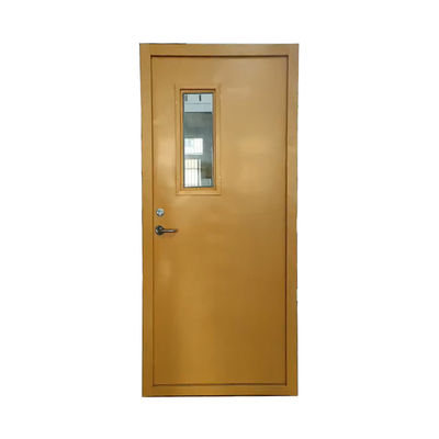 Porte de sécurité en acier extérieure anti-vol avec profil en fer de verre épaisseur 0,6 mm 2,0 mm