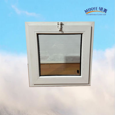 Double verre trempé UPVC Tilt Window dans le style moderne pour l'Australie cadre en plastique