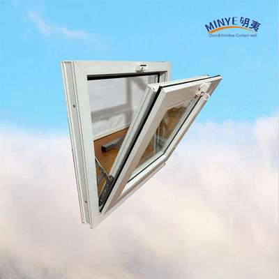 Double verre trempé UPVC Tilt Window dans le style moderne pour l'Australie cadre en plastique