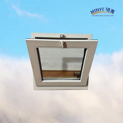 Double verre trempé UPVC Tilt Window dans le style moderne pour l'Australie cadre en plastique