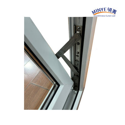 Double verre trempé UPVC Tilt Window dans le style moderne pour l'Australie cadre en plastique