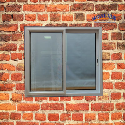 Modern Louver fenêtre coulissante en UPVC avec double couleur de verre E bas et matériel allemand