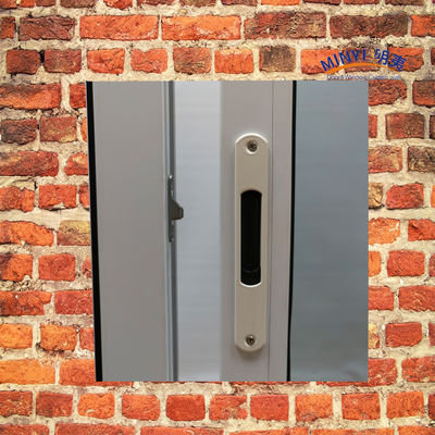 Modern Louver fenêtre coulissante en UPVC avec double couleur de verre E bas et matériel allemand
