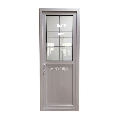 Porte à charnière verticale en PVC à double verre trempé en bande de caoutchouc EPDM avec coussin en PVC