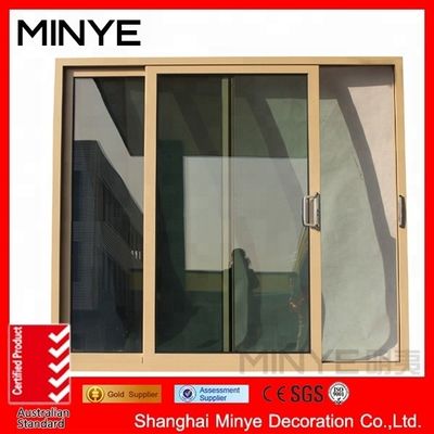 Design moderne de l' ouragan de l' impact cadre en aluminium extérieur vitres coulissantes pour résidentiel