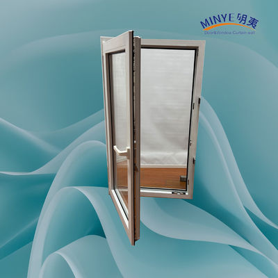 Kin Long Chine haut matériel PVC Tilt et tournez fenêtre avec double verre trempé