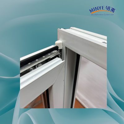 Kin Long Chine haut matériel PVC Tilt et tournez fenêtre avec double verre trempé