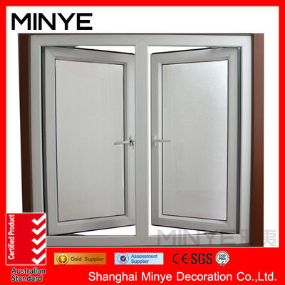 Épaisseur de profil personnalisable de 1,4 mm fenêtre d'impact en aluminium à double vitrage pour maison