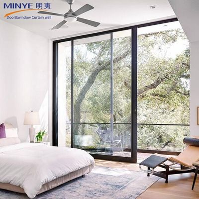Porte coulissante à profil d'aluminium normal à l'intérieur de Shanghai avec avantage d'économie d'énergie