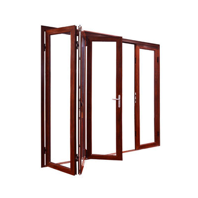 Isolement acoustique de 30-40DB Porte pliante en aluminium Conception pour l'extérieur de la maison grille