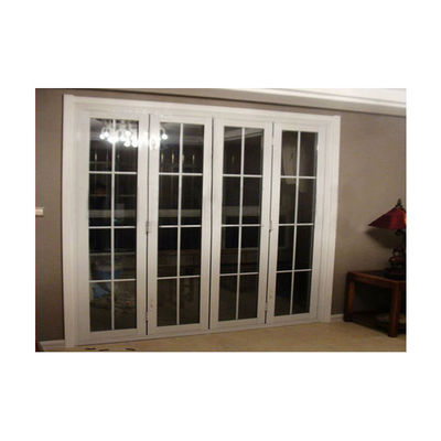 Isolement acoustique de 30-40DB Porte pliante en aluminium Conception pour l'extérieur de la maison grille