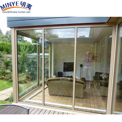 Conception de chambre d'entrée grande fenêtre fixe avec cadre en alliage d'aluminium et panneaux de verre