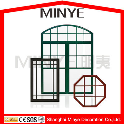 Conception de chambre d'entrée grande fenêtre fixe avec cadre en alliage d'aluminium et panneaux de verre