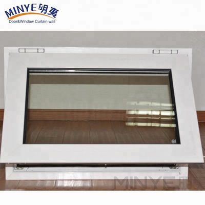 Swing Open Normal PVC Profil Couleur personnalisée UPVC/PVC fenêtres suspendues simples pivotées horizontalement