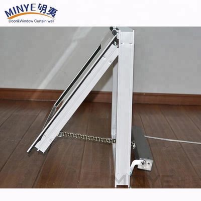 Swing Open Normal PVC Profil Couleur personnalisée UPVC/PVC fenêtres suspendues simples pivotées horizontalement
