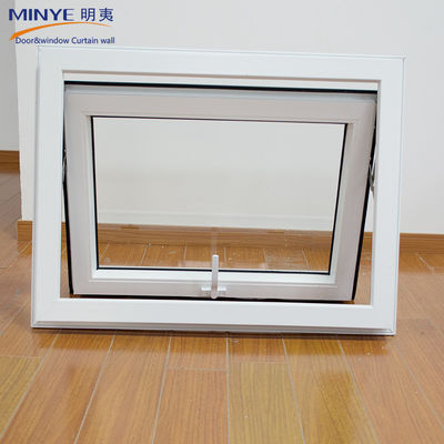 Swing Open Normal PVC Profil Couleur personnalisée UPVC/PVC fenêtres suspendues simples pivotées horizontalement