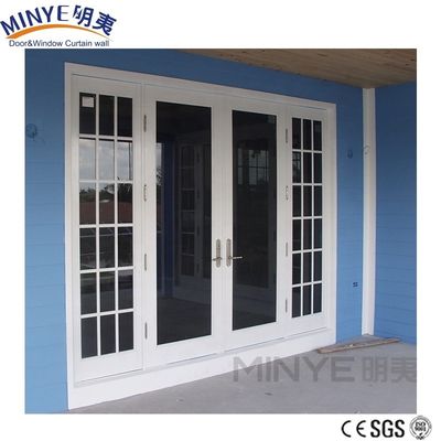 Villas Intérieur PVC Portes d'entrée épaisseur 2,5 mm Réseau d'écran en fibre de verre de design moderne