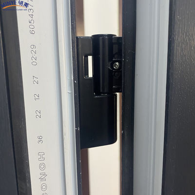 Villas Intérieur PVC Portes d'entrée épaisseur 2,5 mm Réseau d'écran en fibre de verre de design moderne