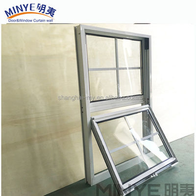 Design moderne de style européen américain fenêtres coulissantes en aluminium avec profil en aluminium