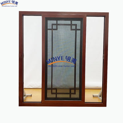 Fenêtre coulissante en PVC isolant le son avec un design moderne et une grille en fibre de verre