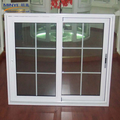 Fenêtre coulissante de balcon en alliage d'aluminium avec profil de couleur personnalisé