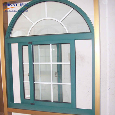 Fenêtre coulissante de balcon en alliage d'aluminium avec profil de couleur personnalisé
