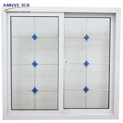 Fenêtre coulissante de balcon en alliage d'aluminium avec profil de couleur personnalisé