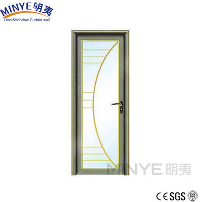 Porte d'entrée en aluminium avec finition de revêtement en PVDF