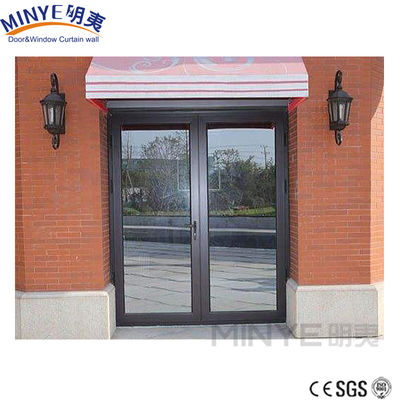 Porte d'entrée en aluminium avec finition de revêtement en PVDF