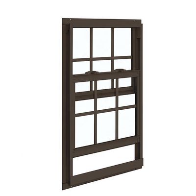Couleurs personnalisées fenêtre de décoration en aluminium avec motif d'ouverture horizontal