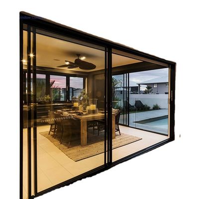 2Épaisseur du profil.0 mm Vitres coulissantes en aluminium moderne et portes pour l'intérieur
