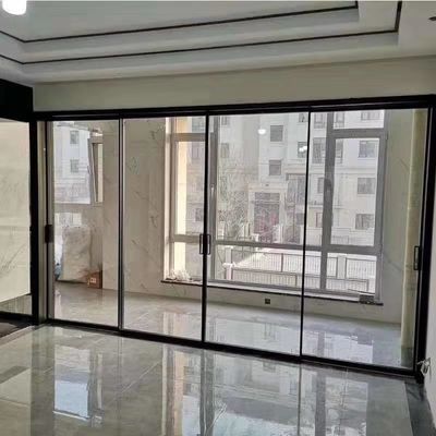 2Épaisseur du profil.0 mm Vitres coulissantes en aluminium moderne et portes pour l'intérieur