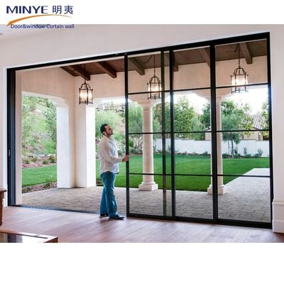 2Épaisseur du profil.0 mm Vitres coulissantes en aluminium moderne et portes pour l'intérieur