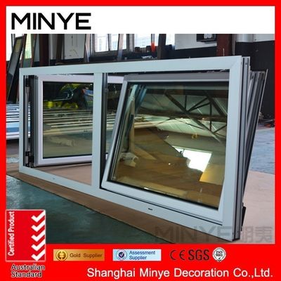 Les fenêtres en aluminium à double accrochage de Shanghai avec modèle d'ouverture verticale et OEM bienvenue