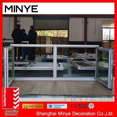 Les fenêtres en aluminium à double accrochage de Shanghai avec modèle d'ouverture verticale et OEM bienvenue