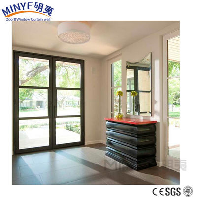 Salle de séjour Isolation thermique et froide Porte en verre en aluminium Couleur personnalisée
