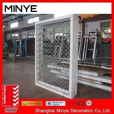 Fenêtre en aluminium avec un maillage et une ouverture horizontale personnalisables