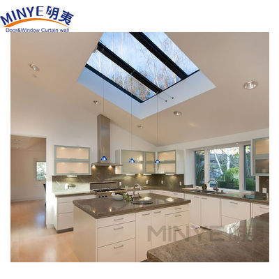Fenêtre de toit en aluminium haute résistance à l'eau chinoise de style français avec lucarne Velux électrique